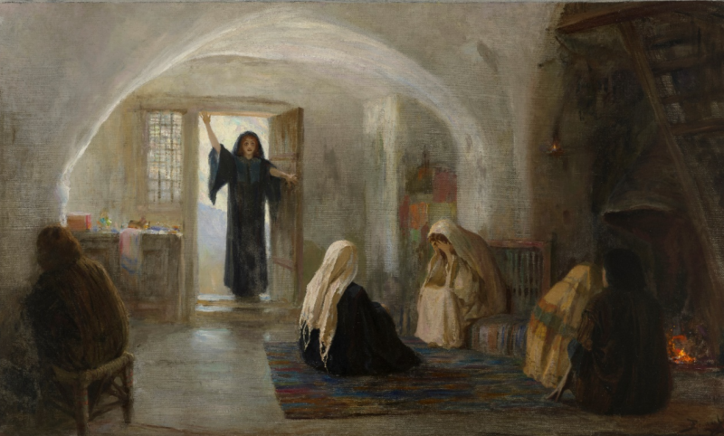 Vasilii Dmitrievich Polenov, ‘And she went and told them that she had been with Him as they mourned and wept’. Sold for £1,379,000.