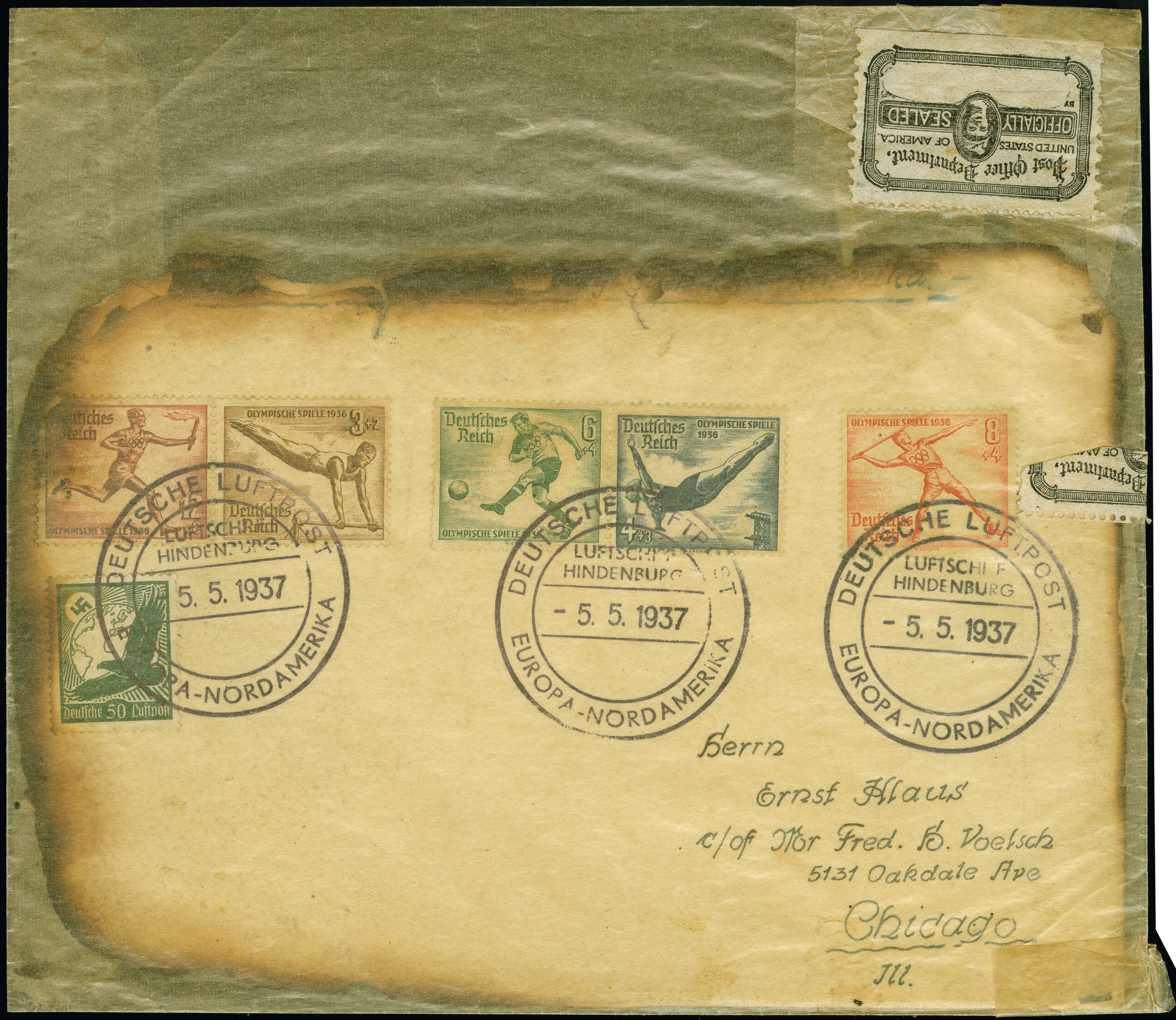 Storia postale: i viaggi dello Zeppelin in asta da Köhler