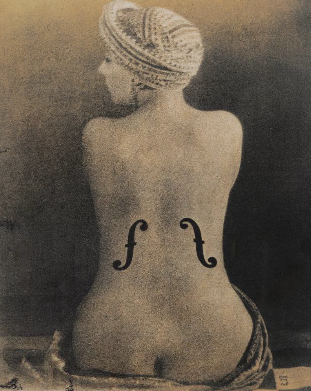 Man Ray (1890-1976), Le Violon d'lngres, 1924 silkscreen on celluloid, executed c. 1970 signed and dated 'Man Ray 1924' (in the negative) Estimate: €40,000-60,000 | US$44,000-65,000 | £35,000-51,000 © Man Ray 2024 Trust / Adagp, Paris 2024