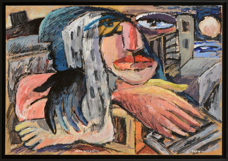 Lotto 319 DARIO BALLANTINI Esilio, 2019 acrilico su carta intelata 70x102,5 cm, firma, titolo e anno in basso sul fronte, etichetta dell'artista al retro. Esposizioni: Galleria Civica d'arte contemporanea, Capparo, Ferrara, 2019; Galleria La Fonderia, Firenze, 2020. base d’asta: 3.500 €