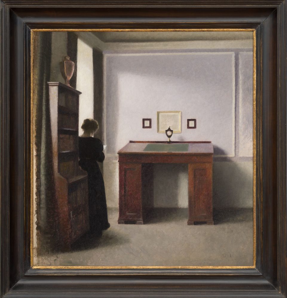 Vilhelm Hammershøi, Interior with a Writing Desk, 1900. Courtesy Private Collection. Photo: Damian Griffiths