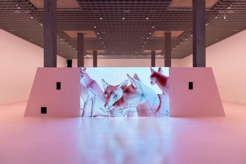 Veduta dell’allestimento “Shahryar Nashat. Streams of Spleen”, MASI Lugano, 2024 F oto © MASI Lugano , fotografo Luca Meneghel