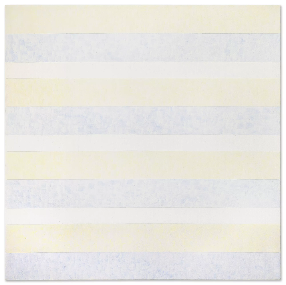 AGNES MARTIN (1912-2004)Untitled #7 acrylic and graphite on canvas Painted in 1996. Estimate: $3,000,000-5,000,000 