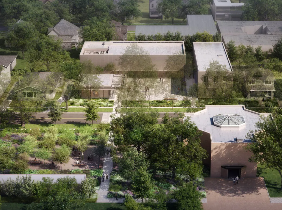 An aerial rendering of the Rothko Chapel and its new North Campus and meditation garden.COURTESY ARCHITECTURE RESEARCH OFFICE