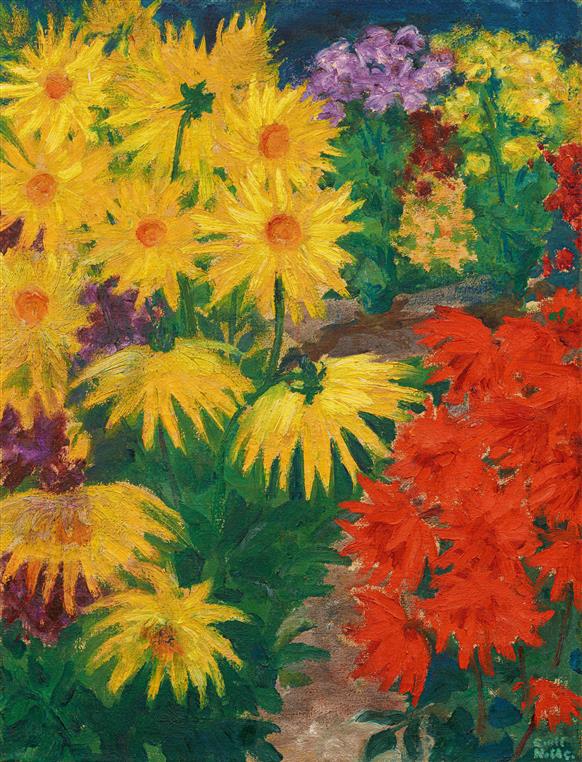 Emil Nolde, Dahlien. Estimate:700.000 €