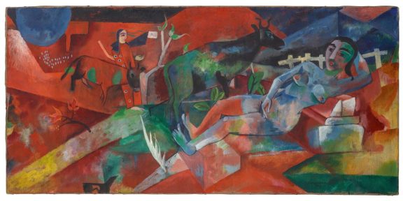 Heinrich Campendonk, Liegender Akt. Estimate:700.000 € - 800.000 €