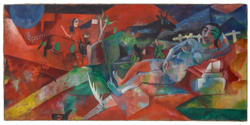 Heinrich Campendonk, Liegender Akt. Estimate:700.000 € - 800.000 €