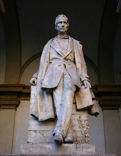 Vincenzo Vela, Monumento a Tommaso Grossi, 1858, Accademia di Brera