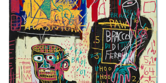 Jean-Michel Basquiat, The Italian Version of Popeye has no Pork in his Diet, 1982.