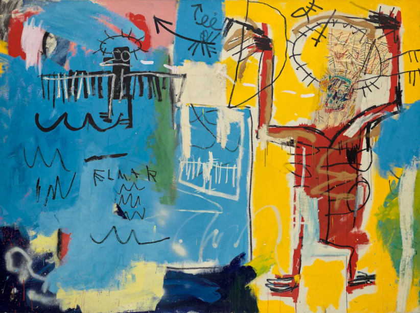 Jean-Michel Basquiat, Untitled (ELMAR), 1982. PHOTO JEAN BOURBON/COURTESY PHILLIPS