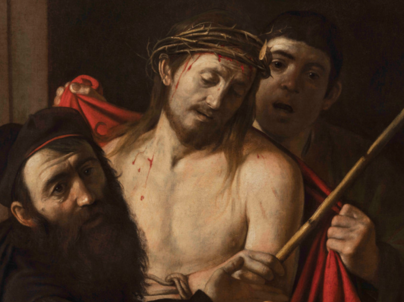 Ecce Homo (after the restoration). Michelangelo Merisi (conocido como Caravaggio). IMAGE COURTESY OF THE PRIVATE COLLECTION