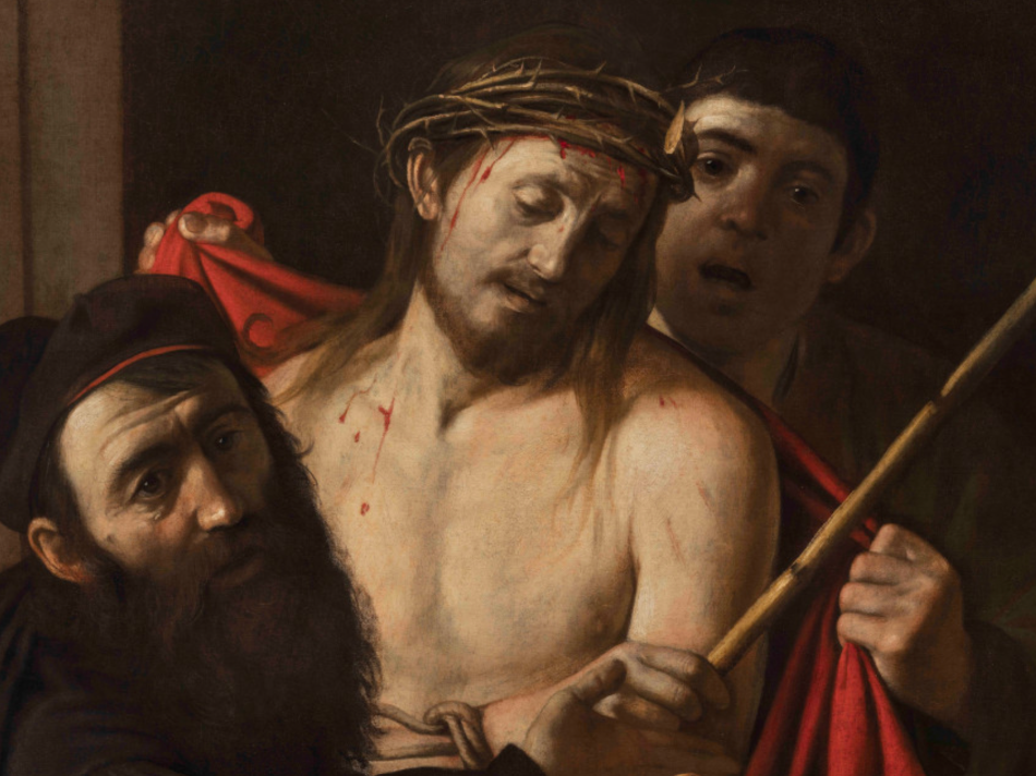 Ecce Homo (after the restoration). Michelangelo Merisi (conocido como Caravaggio).IMAGE COURTESY OF THE PRIVATE COLLECTION