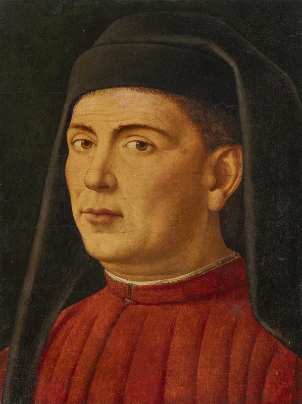 Pittore Italiano, XIX secolo, Ritratto di Uomo, Da Antonello da Messina. Lotto 18 stima € 20.000-30.000