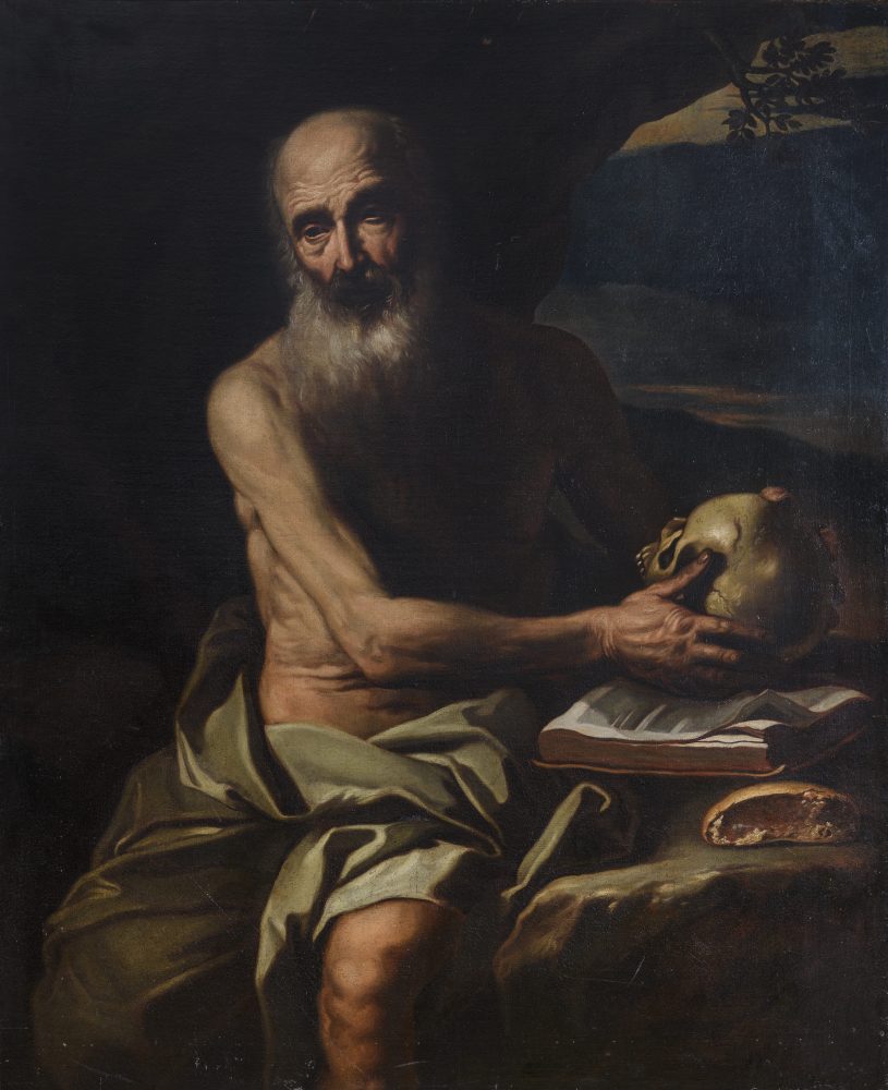 Hendrick Van Somer (Amsterdam 1615-Napoli 1684/85), San Girolamo in meditazione, stima 8-12 mila euro