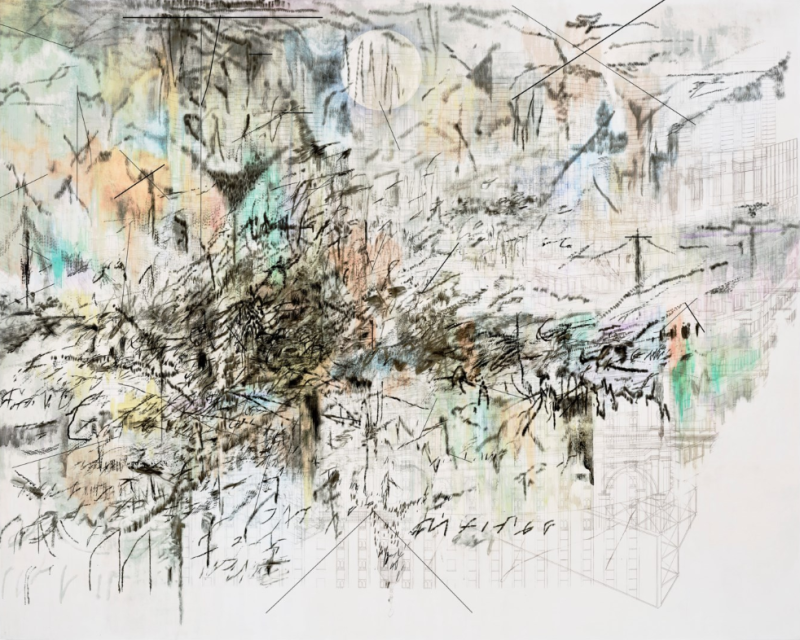JULIE MEHRETU (B. 1970) Fever graph (algorithm for serendipity) acrylic, ink and graphite on canvas Painted in 2013. Estimate: $4,000,000-6,000,000