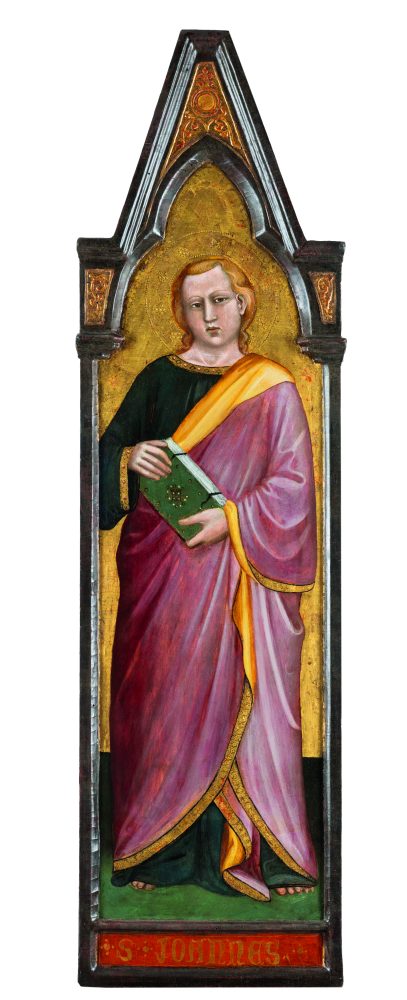 Spinello di Luca Spinelli detto Spinello Aretino (AREZZO, 1350 - AREZZO, 1410), San Giovanni Evangelista. Stima € 60.000,00 / 80.000,00