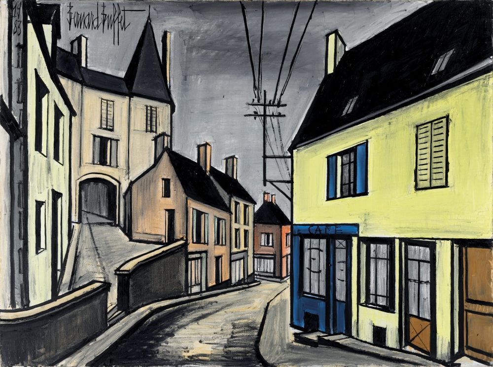 Bernard Buffet, Rue de village, 1983. Stima 80-100 mila euro