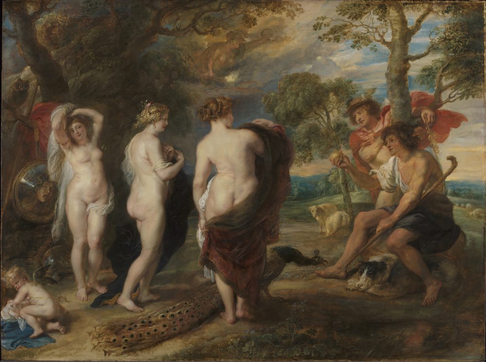 Il giudizio di ParigiPietro Paolo Rubens probabilmente 1632-5