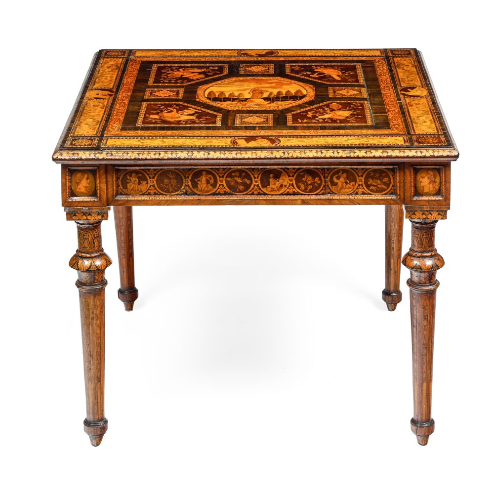 Gaspare Bassani. Importante tavolo da gioco. Lombardia, 1790 ca. Stima € 15.000,00 / 20.000,00