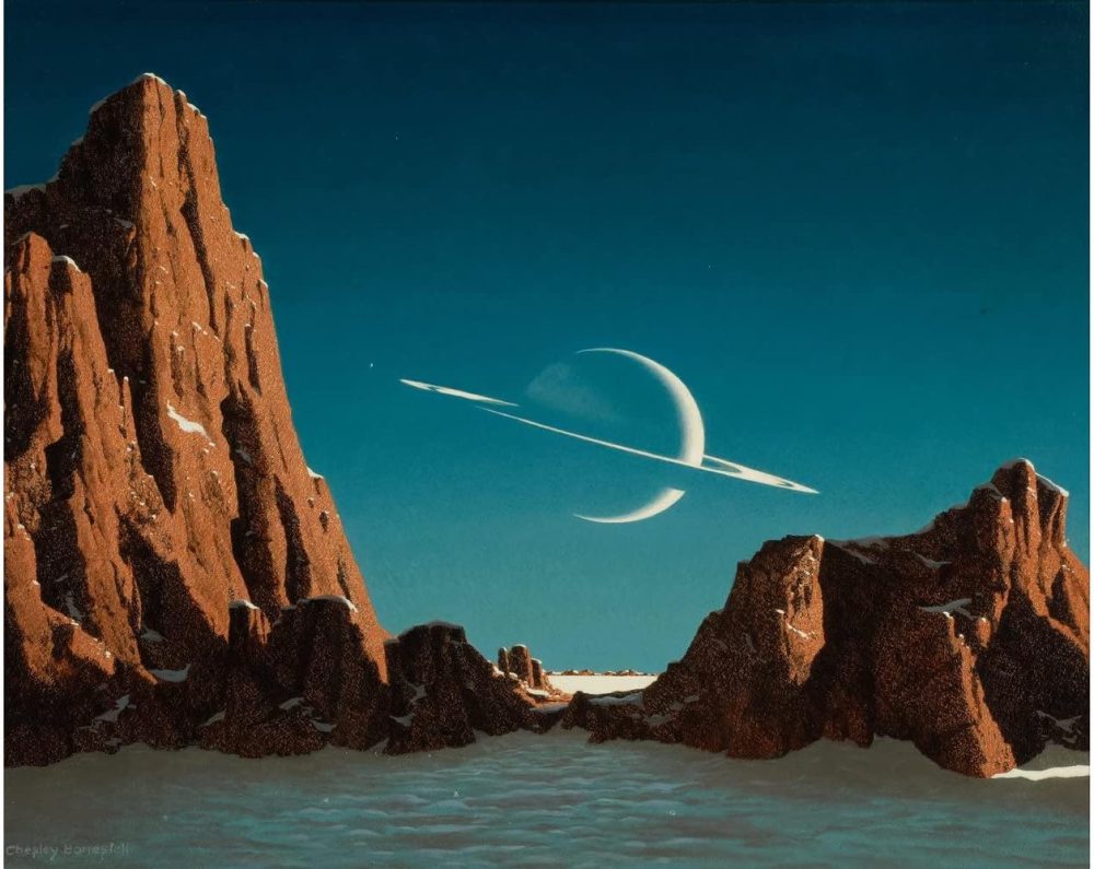 Chesley Bonestell’s Saturn as Seen from Titan(estimate: $30,000 – 50,000) 