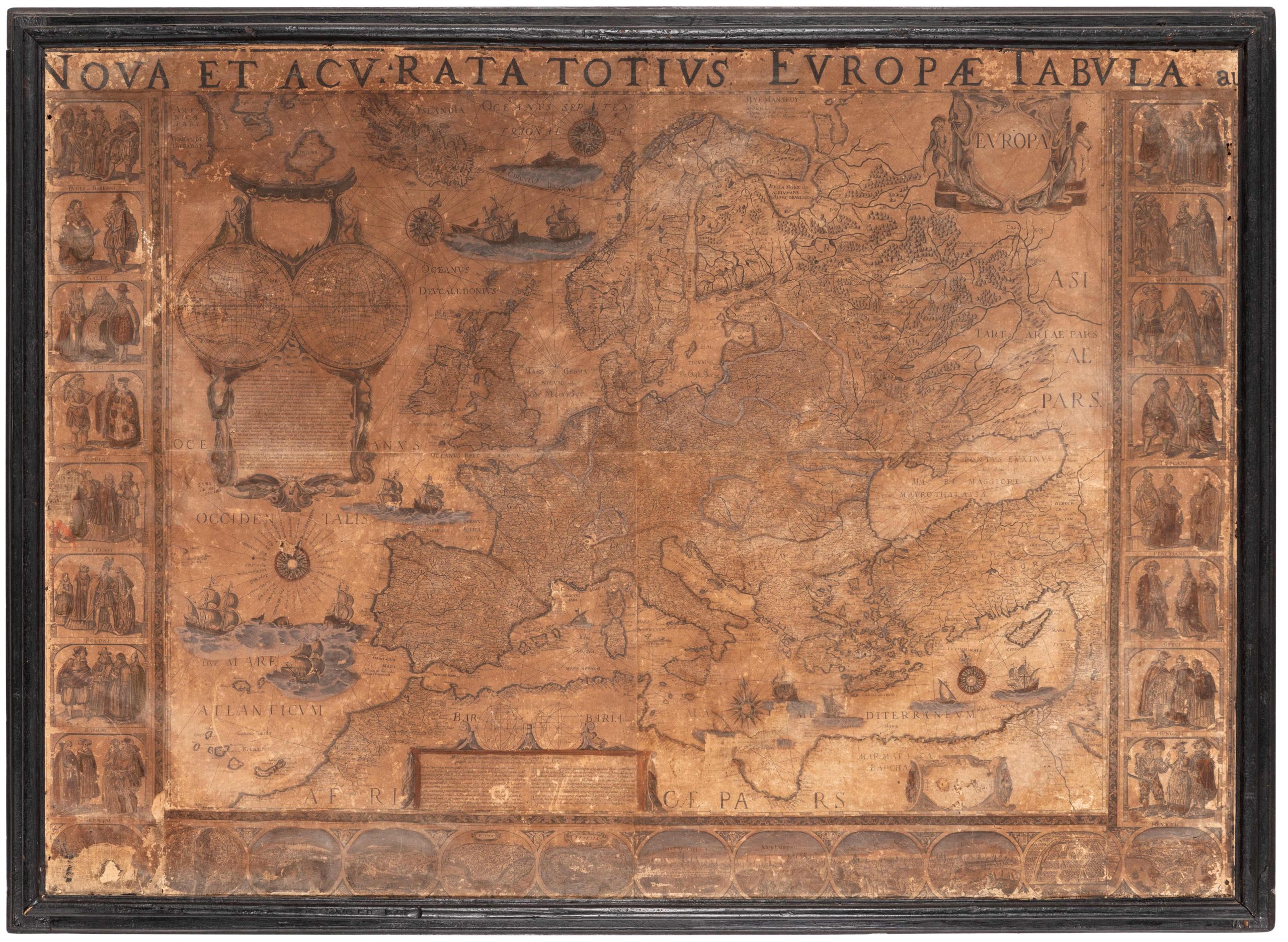 Oltre 400 mila euro per i Libri e Manoscritti di Wannenes, top lot assoluto il raro set completo delle mappe dei quattro continenti di Willem Blaeu