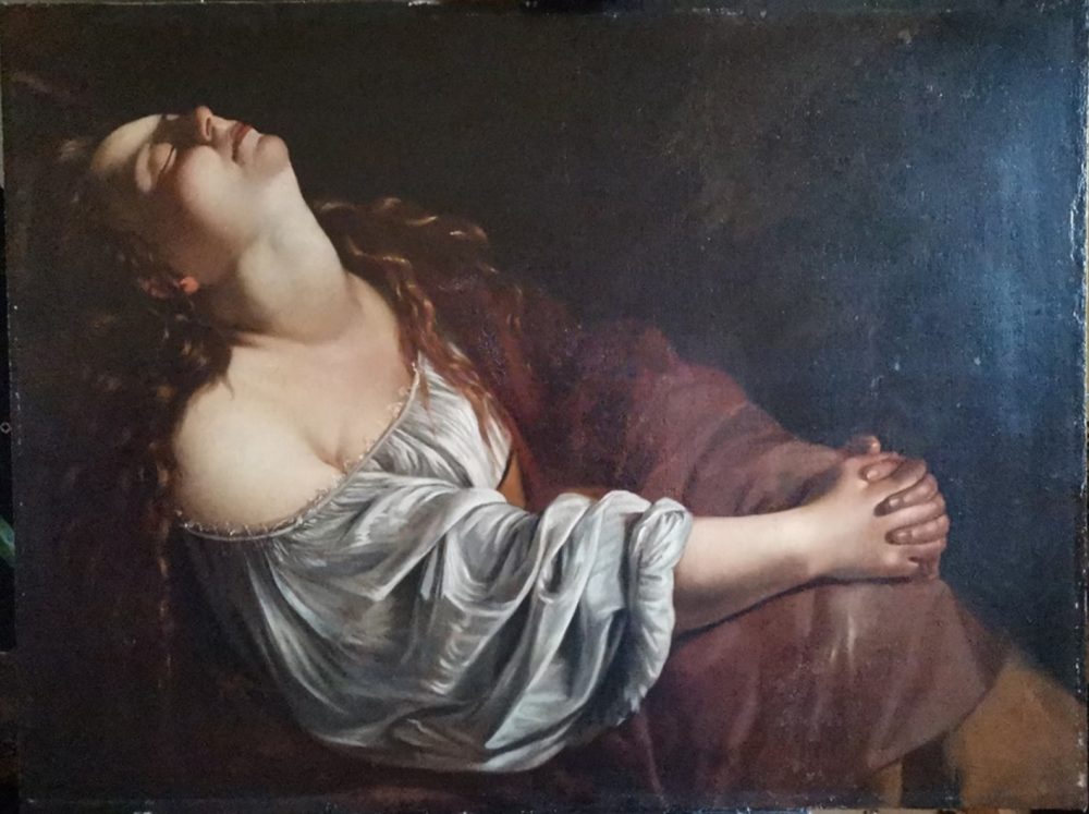 Maddalena in estasi, olio su tela, 83,5x110 cm