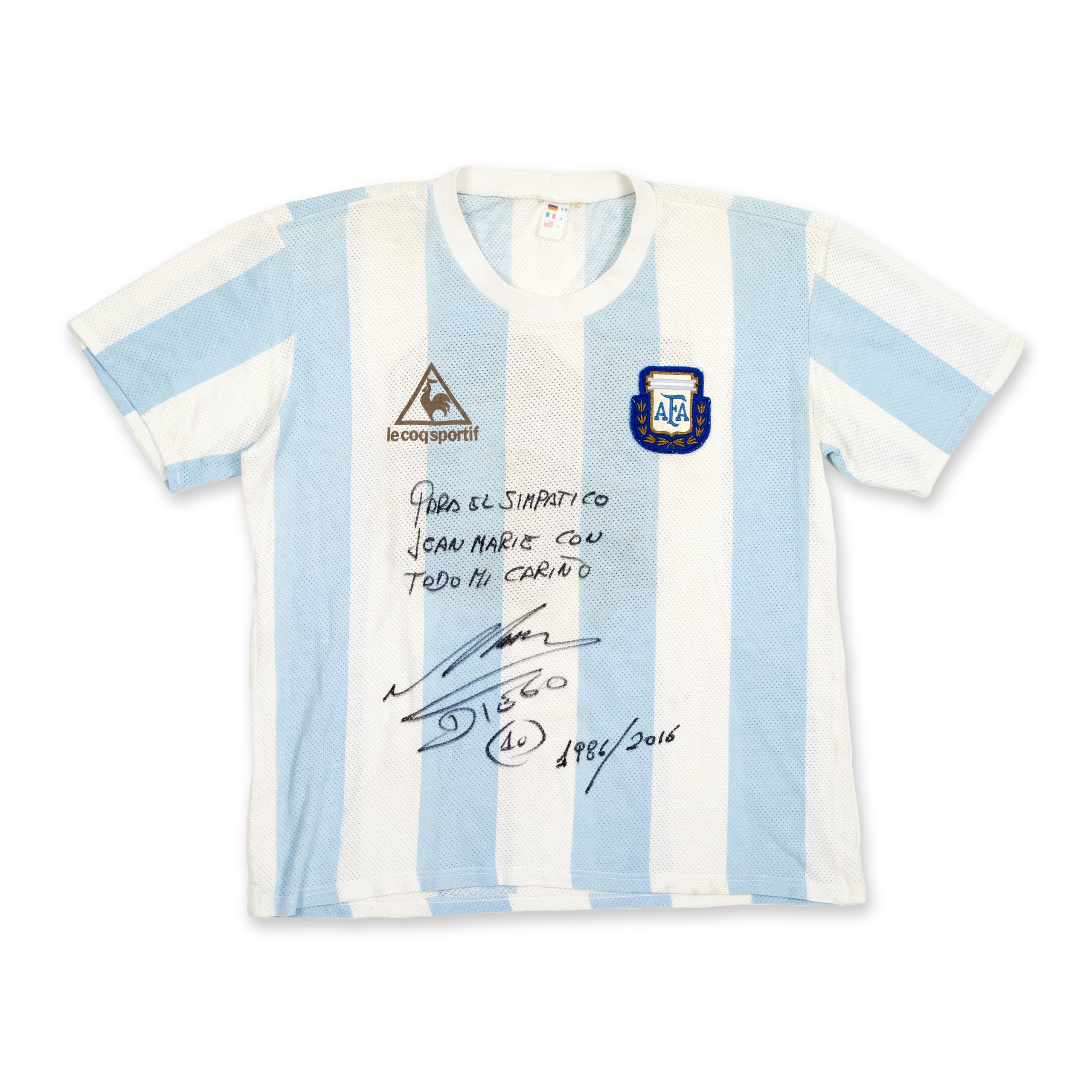 Maradona. In asta da Sotheby’s la maglia che indossò nella semifinale mondiale dell’86