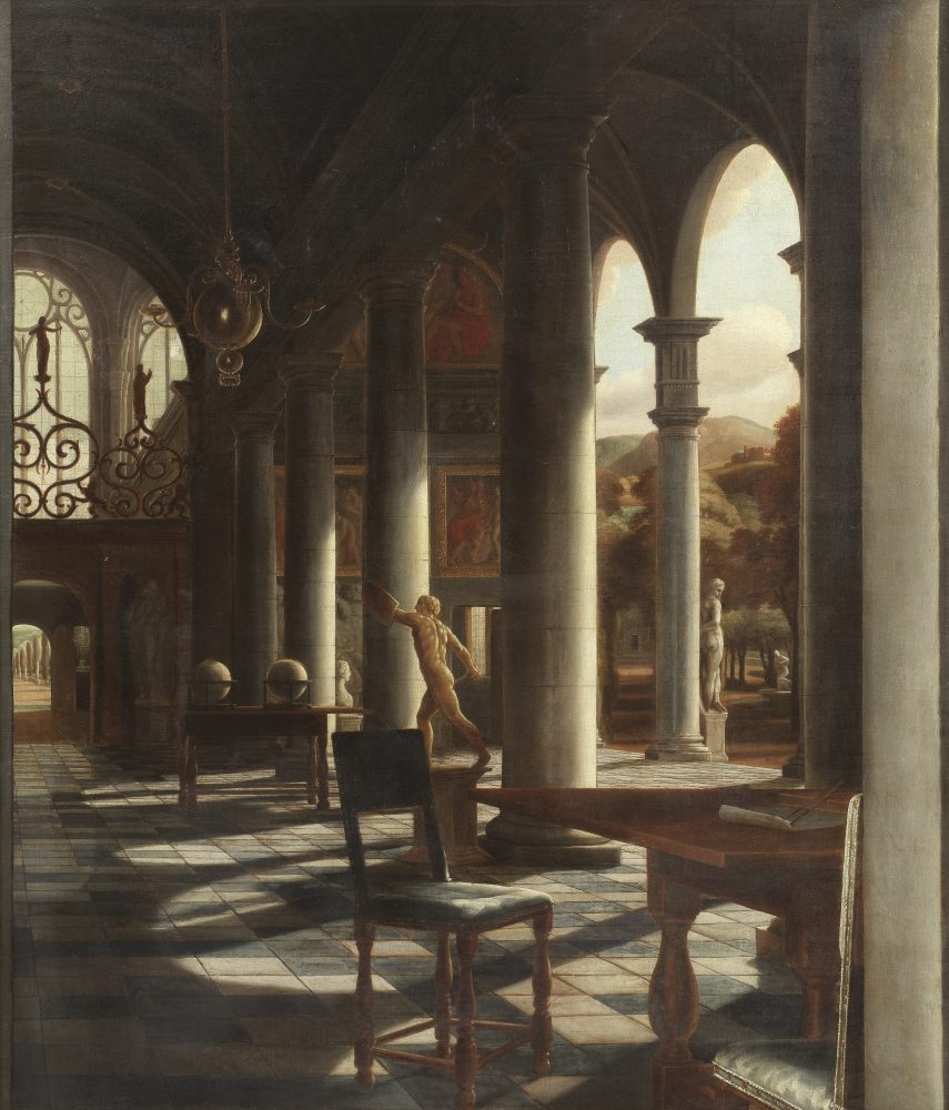 Samuel van Hoogstraten (1627-1678) Perspective of an Open Gallery (‘The Tuscan Gallery’) achieved £356,000.