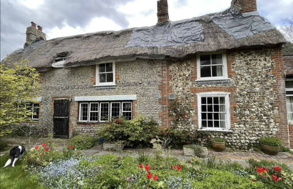 William Blake's former cottage, 2024, Felpham village, Sussex, UK.