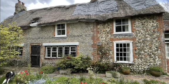 William Blake's former cottage, 2024, Felpham village, Sussex, UK.