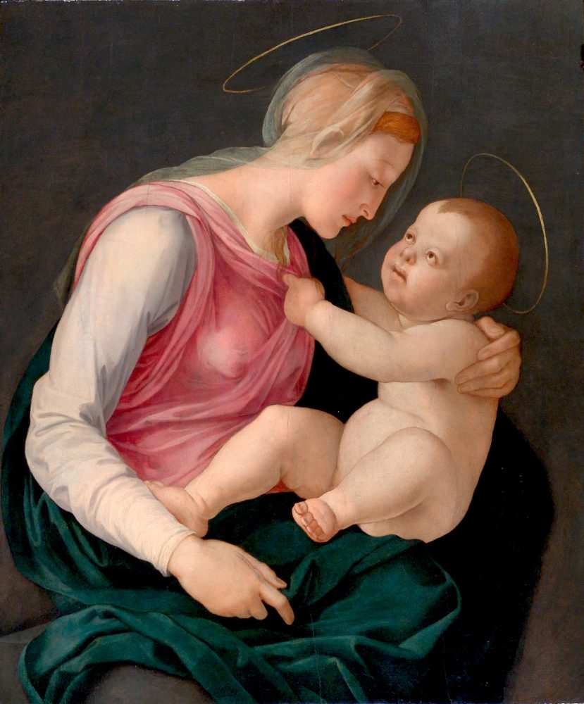 Angelo di Cosimo, detto Il Bronzino, Madonna col Bambino. Galerie Canesso