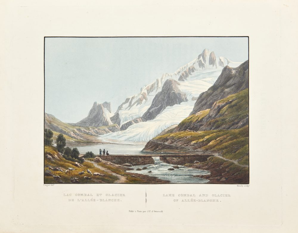 Lotto 49 RAOUL-ROCHETTE (1789-1854) - Gabriel LORY (1784-1846) - Voyage pittoresque dans la Vallée de Chamonix et autour de Mont Blanc. Parigi: J.F. Osterwald, 1826. Stima € 12.000 - 18.000