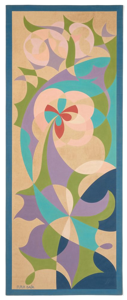 Giacomo Balla, Farfalle in movimento e fiori futuristi, (Balfiore), 1924/1925. Stima 10-15 mila euro