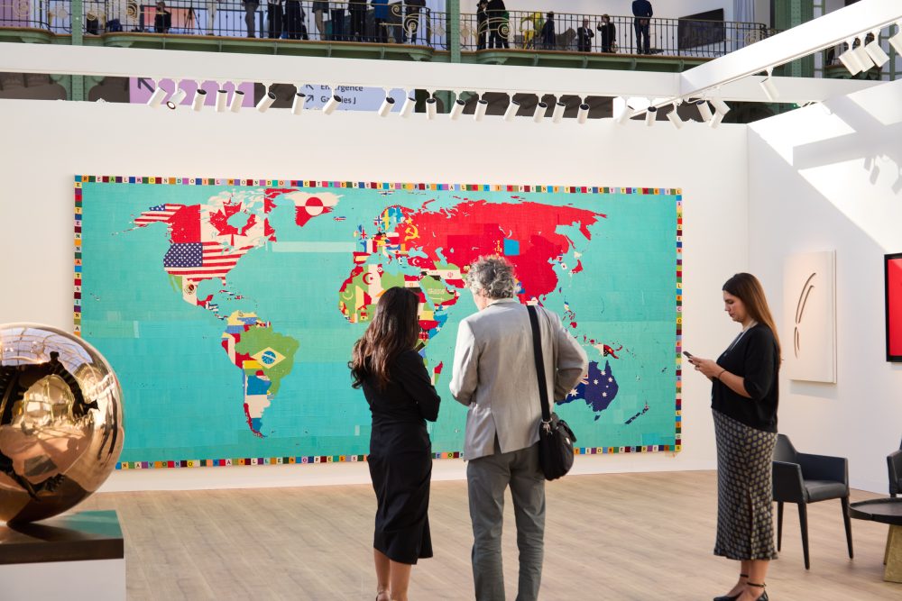 Art Basel Paris 2024. La Mappa di Boetti da Tornabuoni art