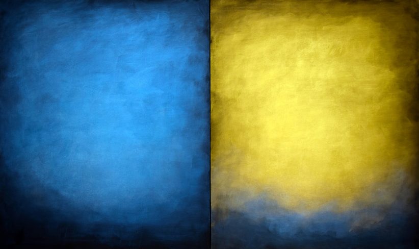 Ernesto Morales, Luce I - oil and pigments on canvas - cm120x200 - 2024