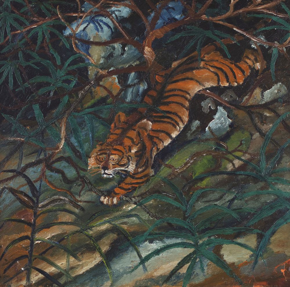 Phidias Antiques. Antonio Ligabue (1899-1965), Tigre nella foresta