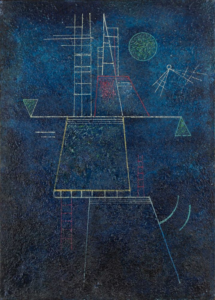 Vasilij Kandinsky, Verso l'alto attraverso il blu. Stima 350-450 mila euro