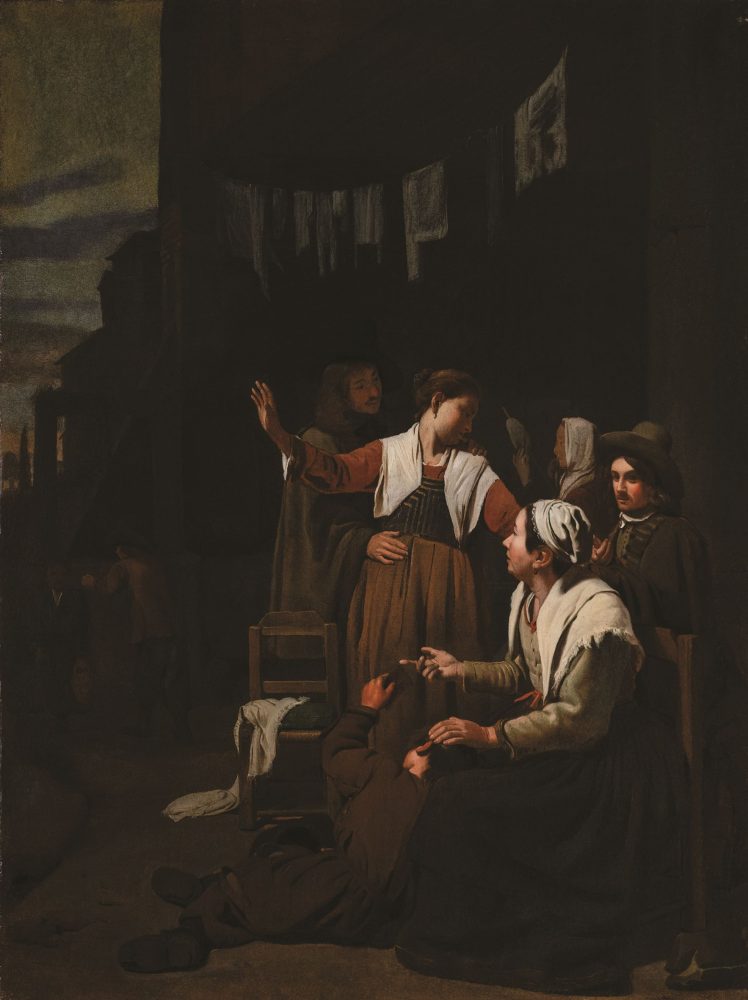 Michael Sweerts, Scena di adescamento, 1644-1646 olio su tela, 67,2 x 50 cm Courtesy Accademia Nazionale di San Luca, Roma Foto Giordano Bufo