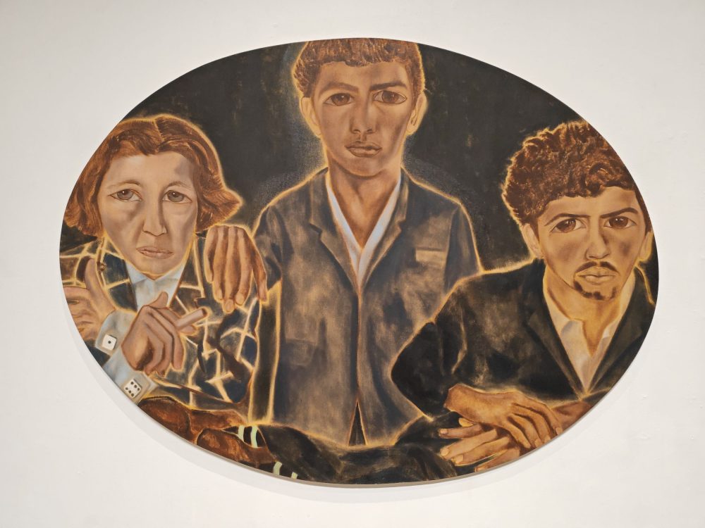 Francesco Clemente, Portrait of Fran Lebowitz, Andrea and Pietro Clemente, 2008