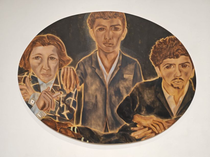 Francesco Clemente, Portrait of Fran Lebowitz, Andrea and Pietro Clemente, 2008