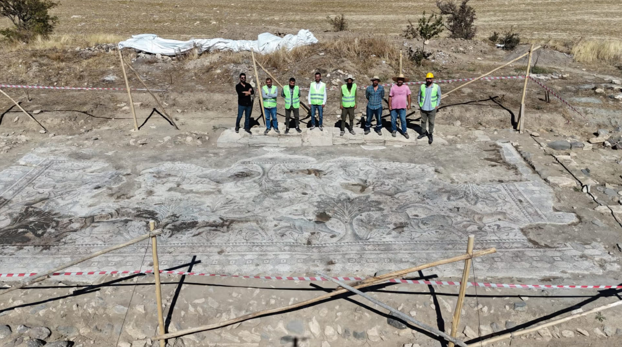 L’agricoltore e il mosaico di caccia sepolto in Turchia