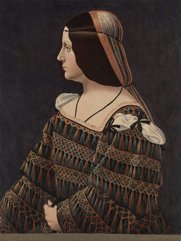 Bernardino de' Conti, Portrait of an Elegantly-Attired Noblewoman in Profile. Stima 2-3 milioni di euro