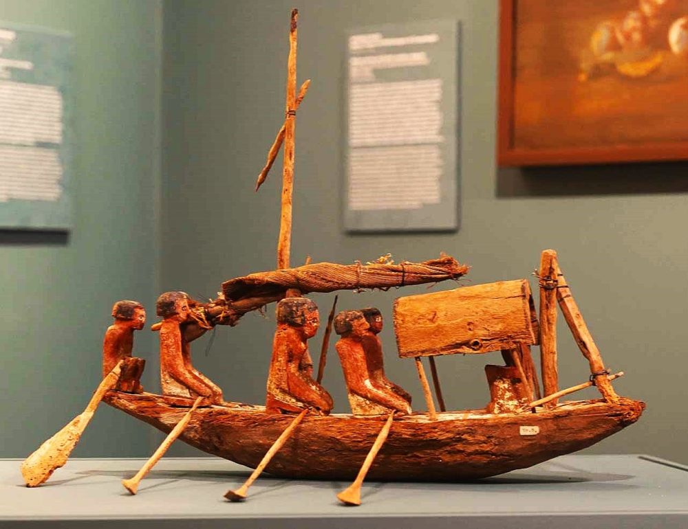 La barca egizia acquisita da Palazzo Maffei