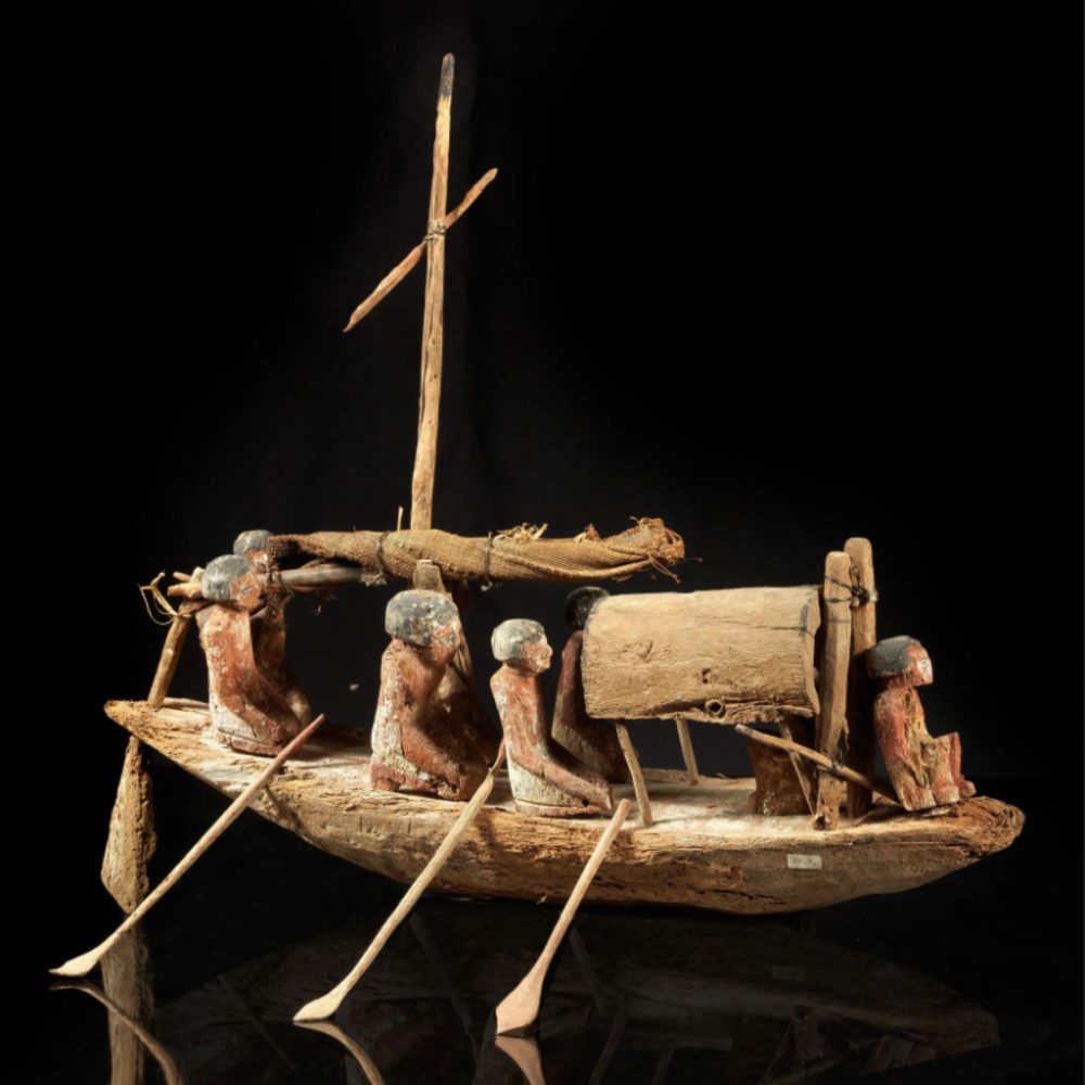La barca egizia acquisita da Palazzo Maffei