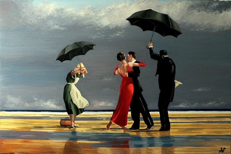Jack Vettriano, Maggiordomo sotto la pioggia