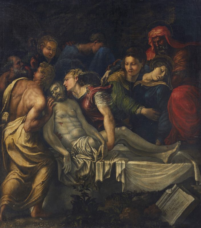 Artista Centroitaliano Del XVI Secolo, Deposizione di Cristo nel sepolcro. Stima 15-25 mila euro
