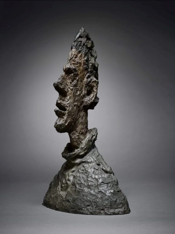 Alberto Giacometti, Grande tête mince (Grande tête de Diego), 1955 (foto Sotheby's)