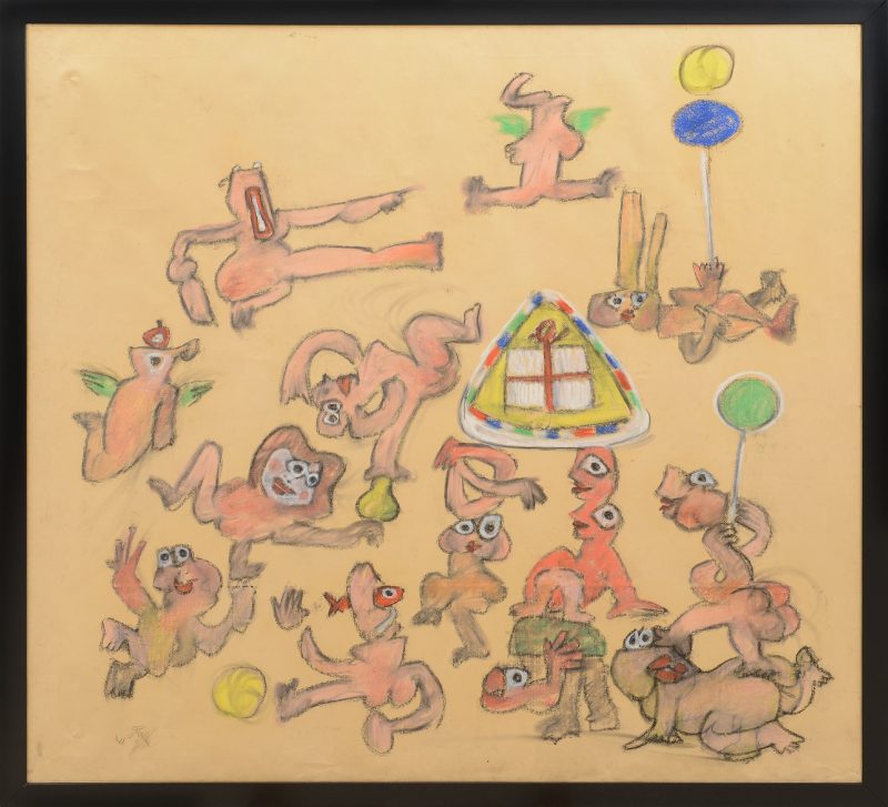 La imagination balcon de su balcon, 1983 pastelli su carta intelata 151,5x158 cm