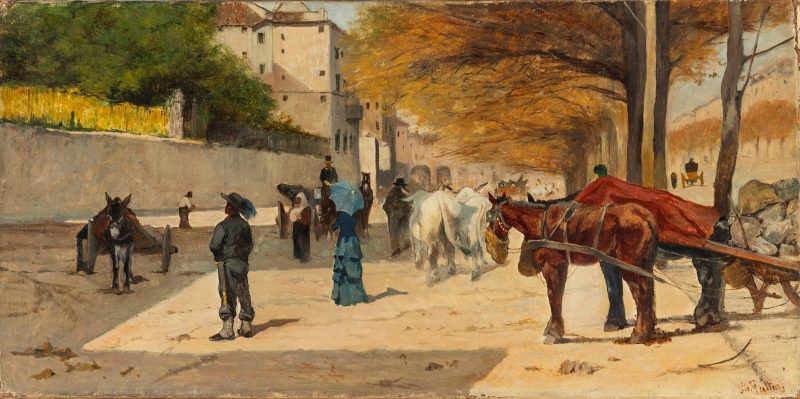 Giovanni Fattori (1825-1908), Una via di Firenze. Stima 40-60 mila euro