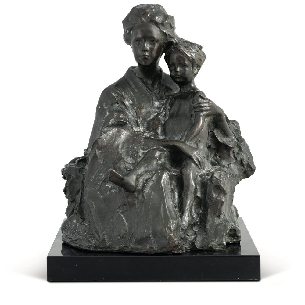 Paolo Troubetzkoy (1866 - 1938), Elin con l Figlio Pierre. Stima 10-15 mila euro